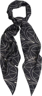 Lost Pattern "Chrysler" Silk Crepe Neck Scarf