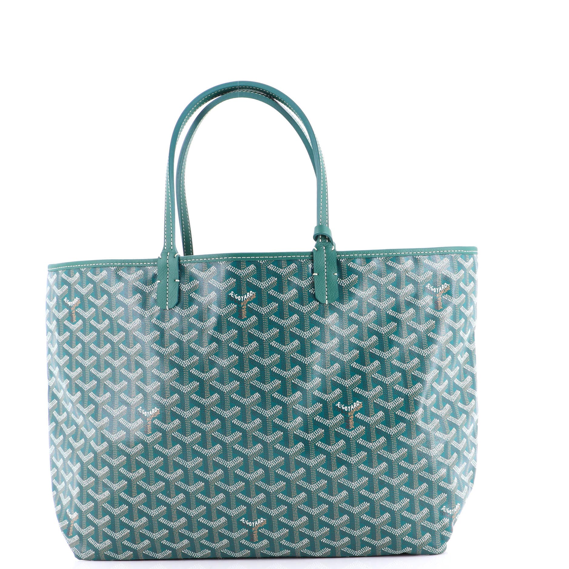 Pre-Owned Goyard Saint Louis Tote Coated Canvas PM, Main, color, Green