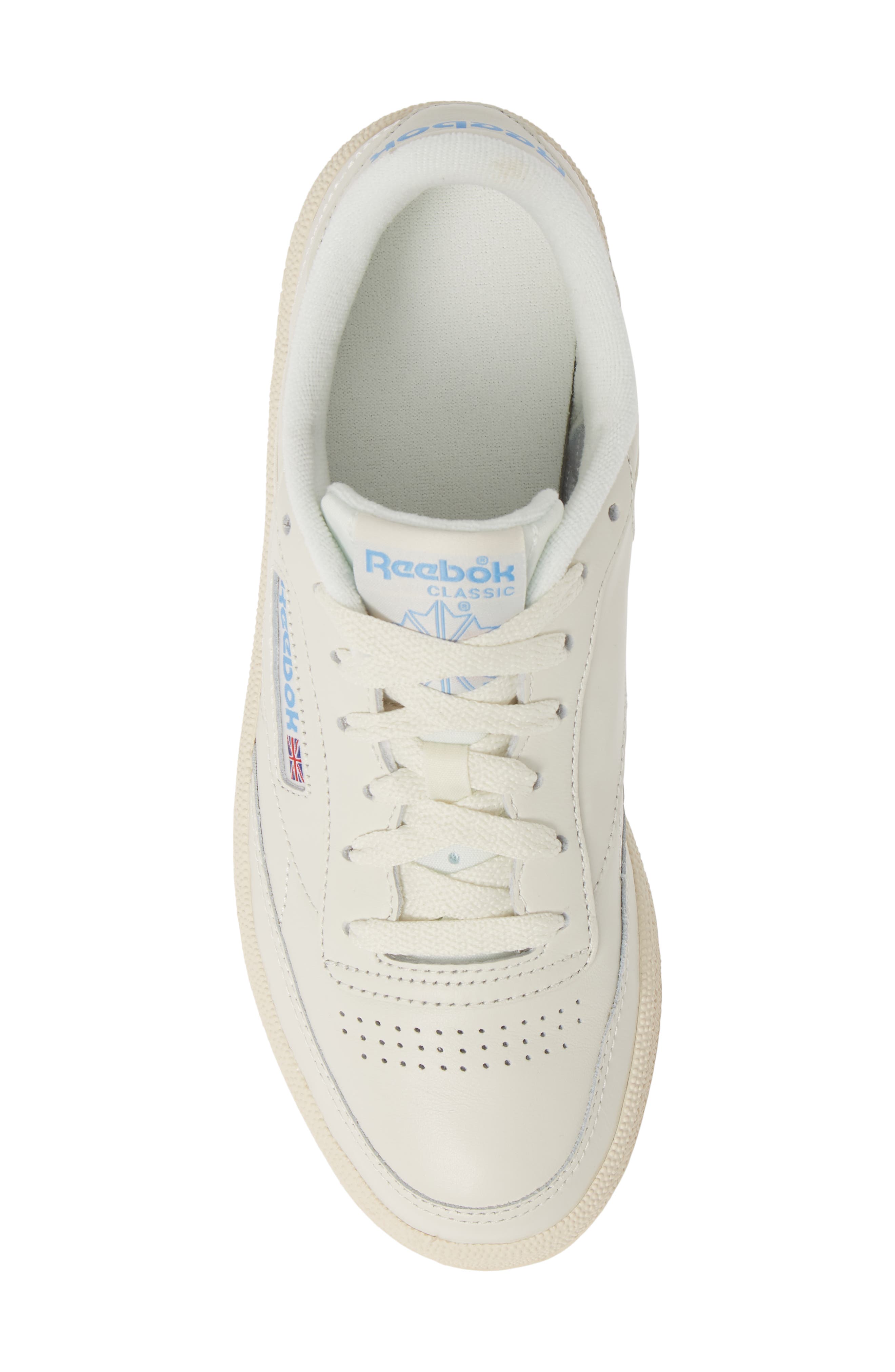 Club C 85 Sneaker, Alternate, color, CHALK/ PAPERWHITE/ BLUE
