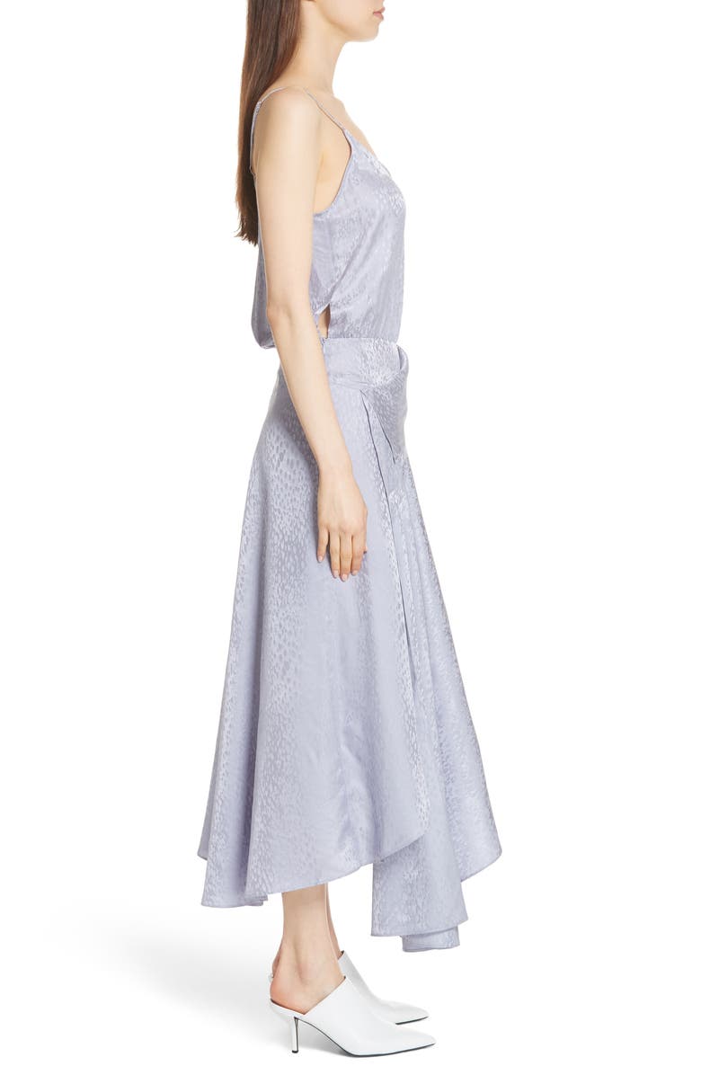 A.L.C. Willa Asymmetrical Silk Jacquard Dress, Alternate, color, 