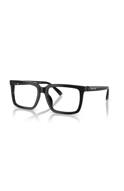 Michael Kors 55mm Square Optical Glasses In Black