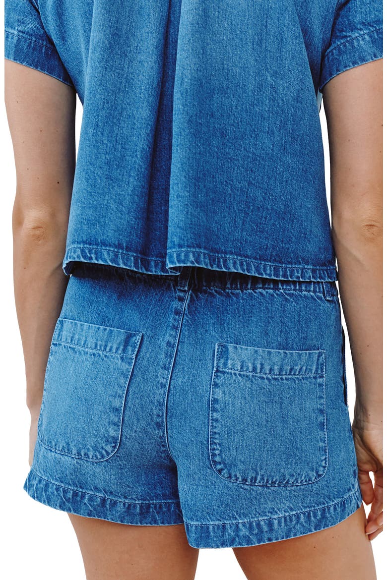 Elle Playa Denim Shorts, Alternate, color, SPRING HORIZON WASH