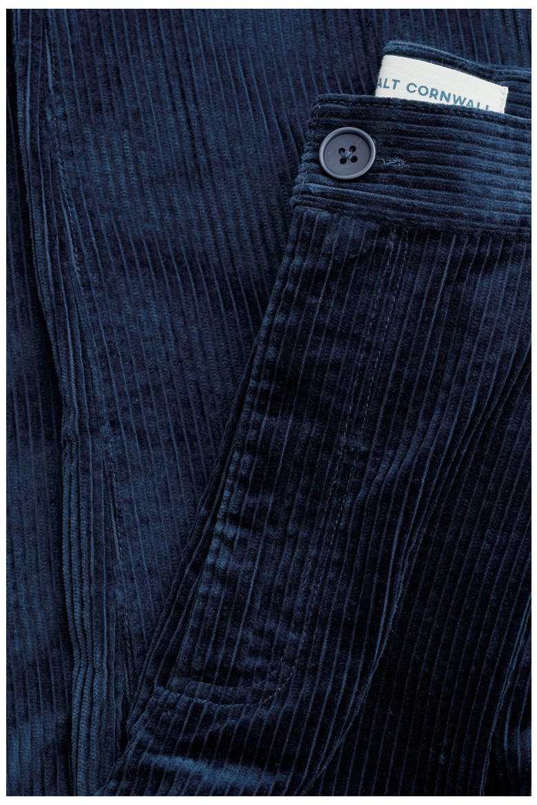 Yeoman Organic Cotton Corduroy Straight Leg Pants, Alternate, color, SEA CAVE