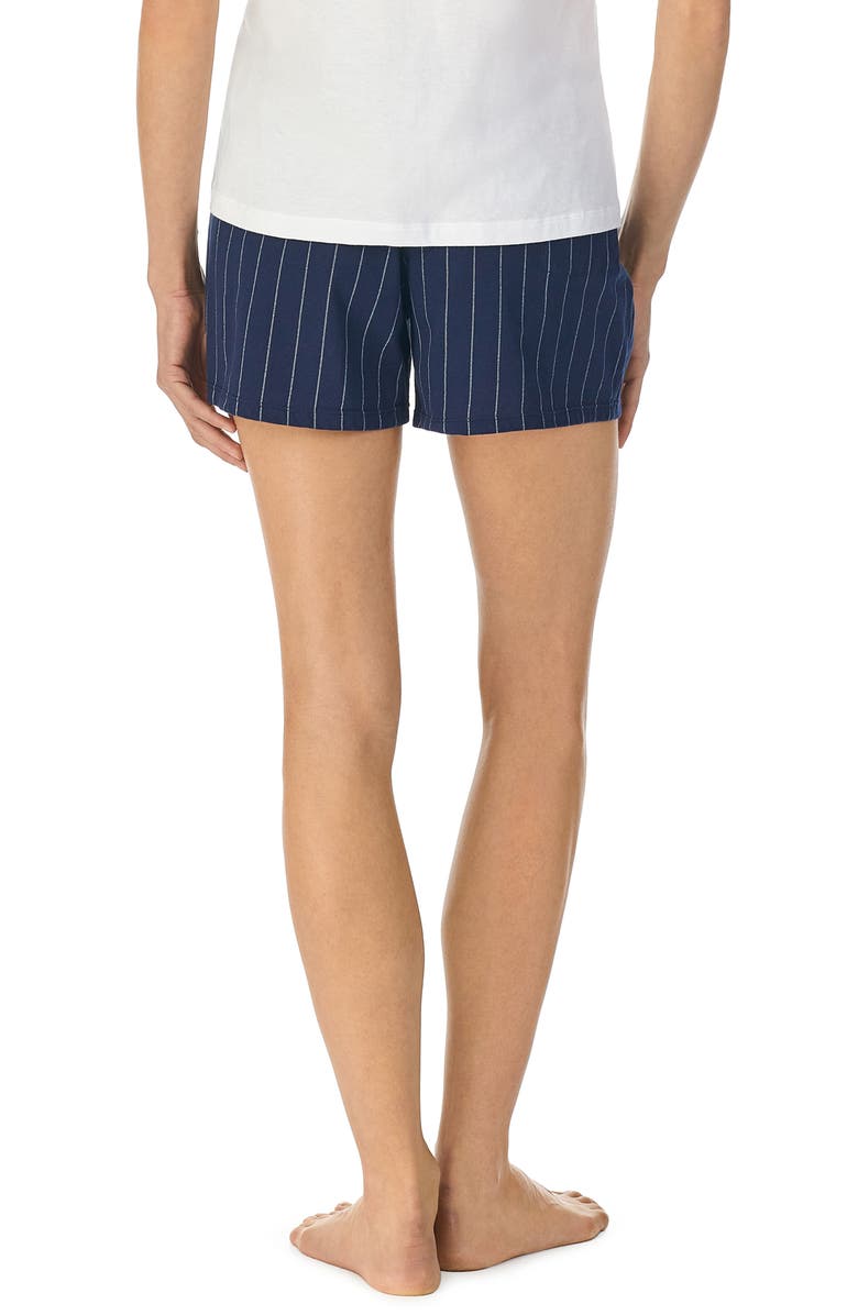 Lauren Ralph Lauren Stripe Boxer Pajama Shorts, Alternate, color, Navy Stripe