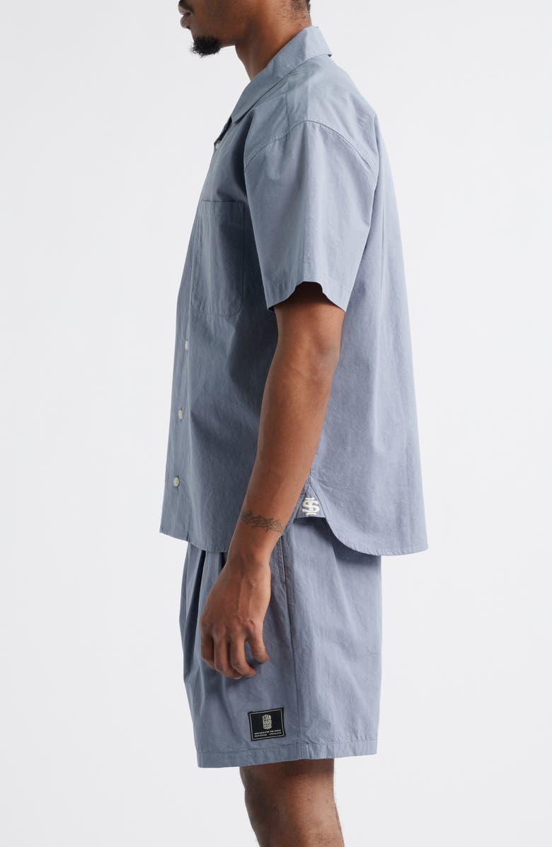 STANDARD ISSUE Relaxed Fit Camp Shirt, Alternate, color, Charcoal Forest