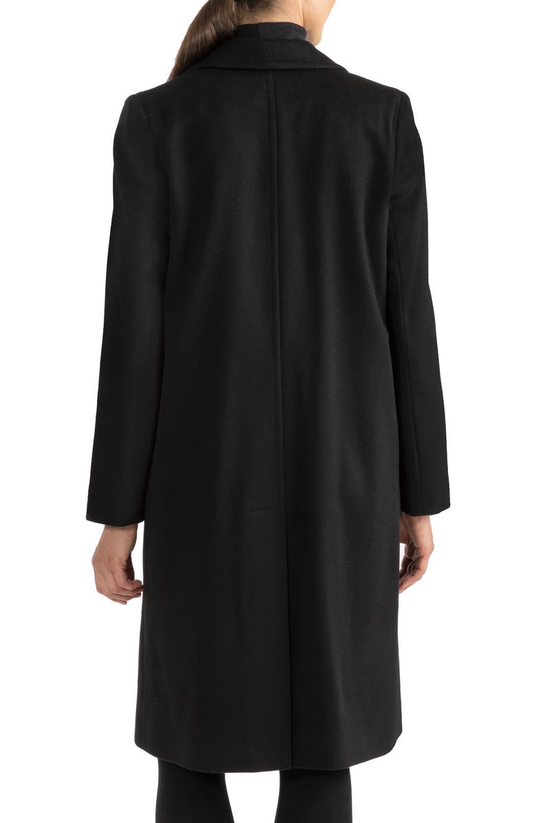 Sofia Cashmere Double-Breasted Wool Coat, Alternate, color, Black