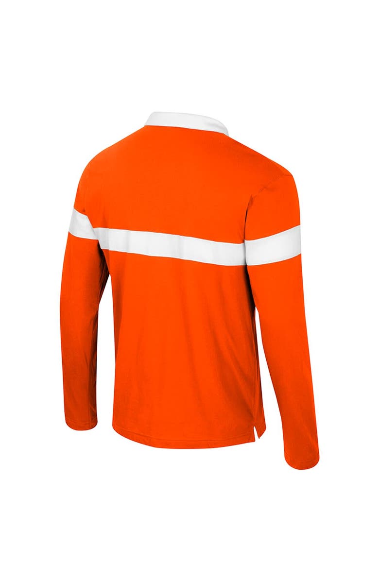 COLOSSEUM Men's Colosseum  Orange Syracuse Orange Too Cool For School Long Sleeve Polo, Alternate, color, 