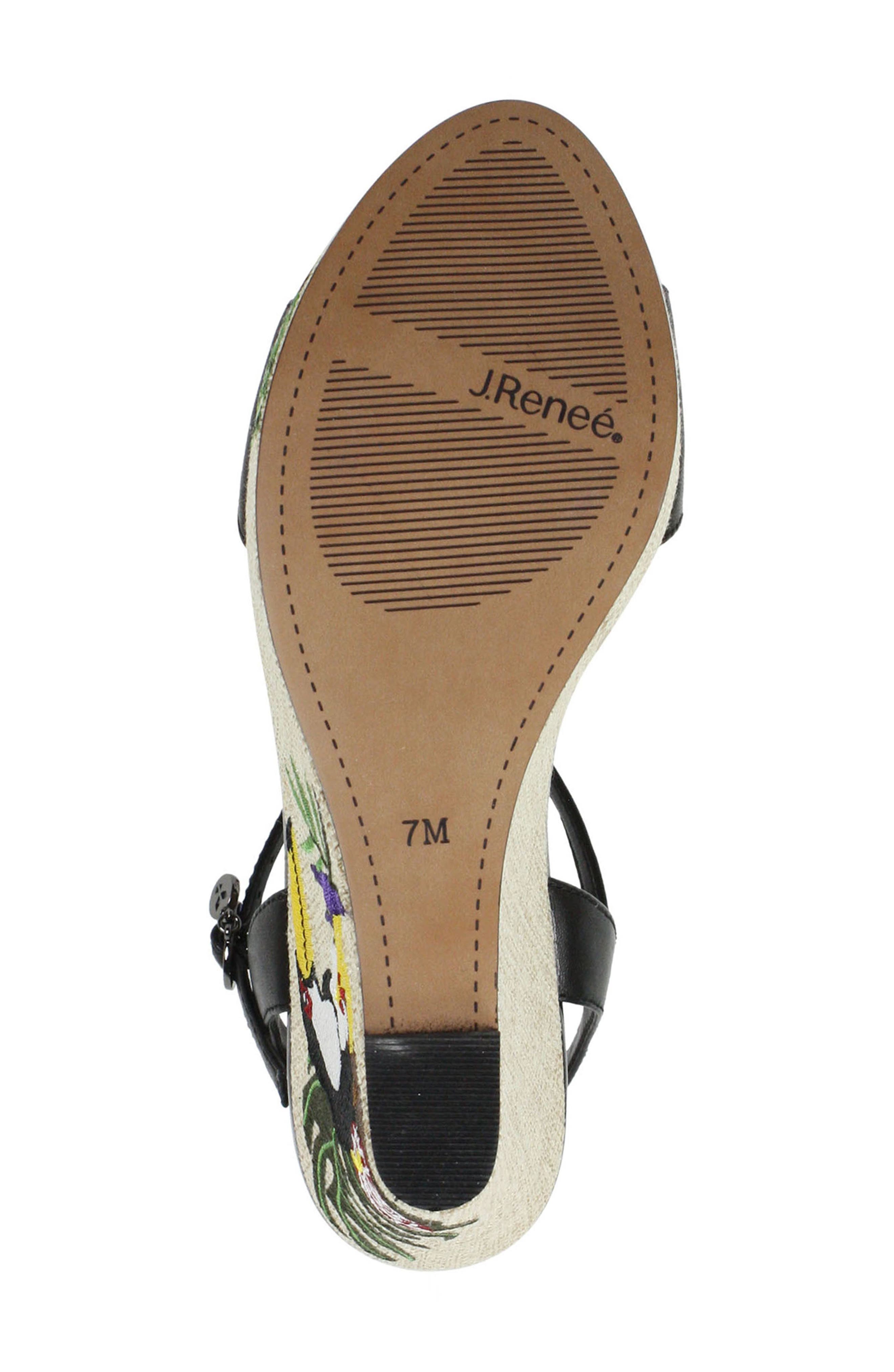 J. Reneé Triella Strappy Wedge Platform Sandal, Alternate, color, 