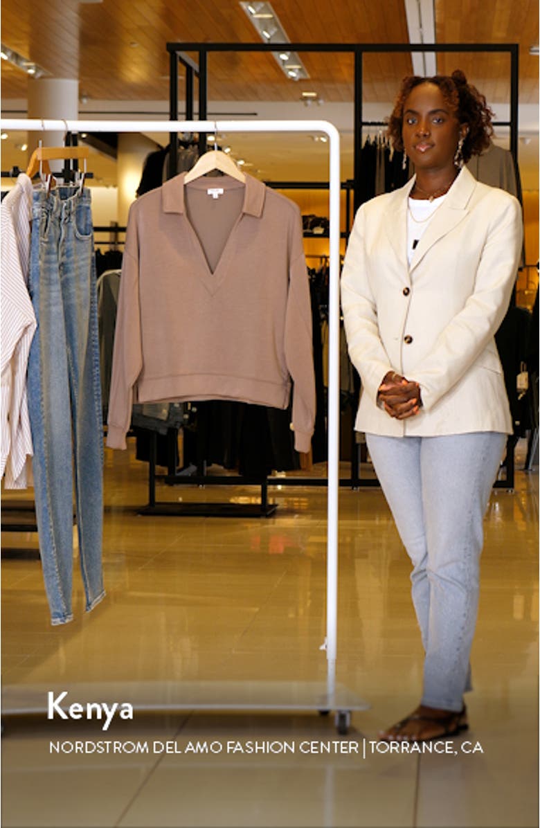 x @cellajaneblog Scuba Polo Sweatshirt, sales video thumbnail