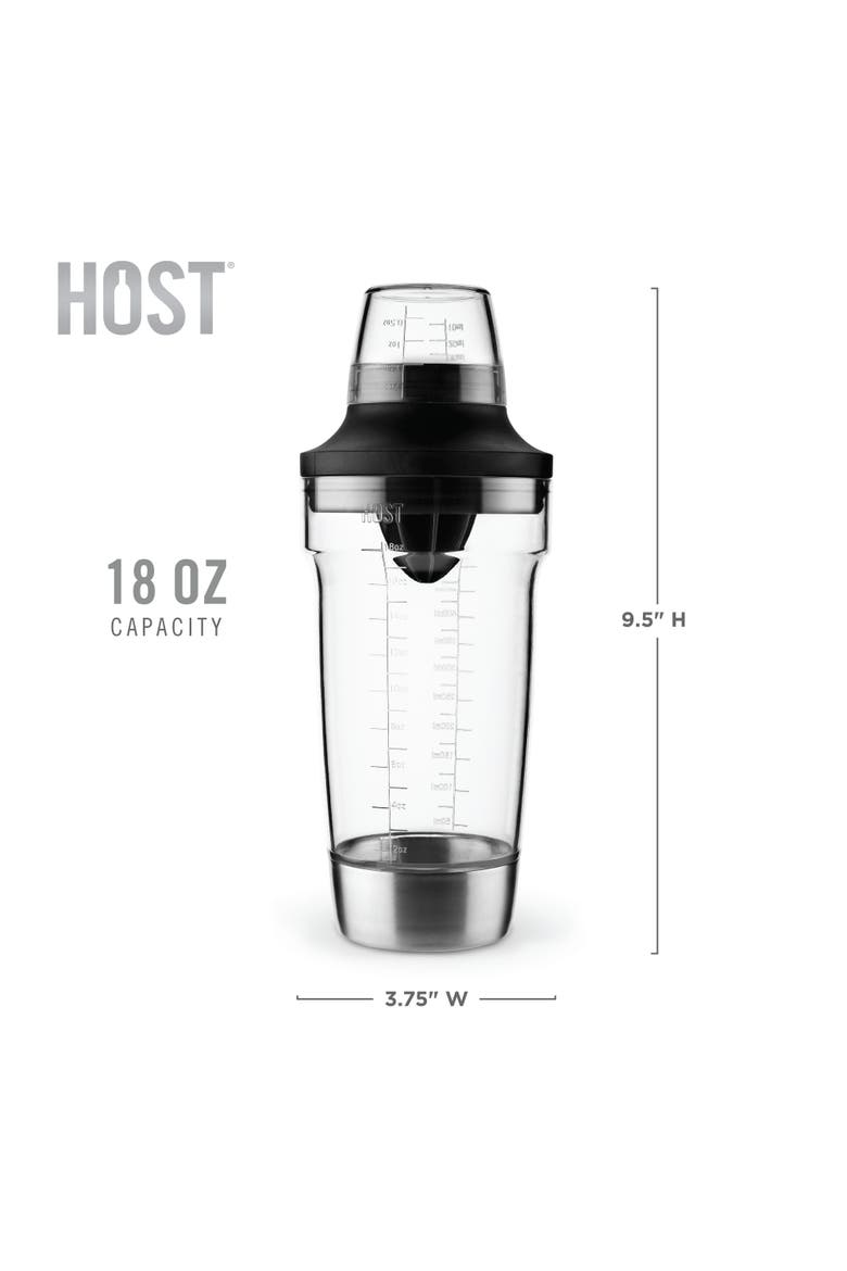 5-in-1 Cocktail Shaker, Alternate, color, Clear