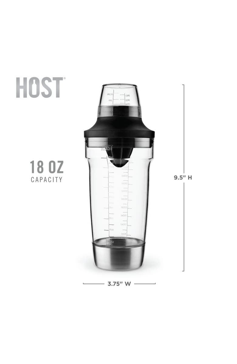 HOST 5-in-1 Cocktail Shaker, Alternate, color, Clear