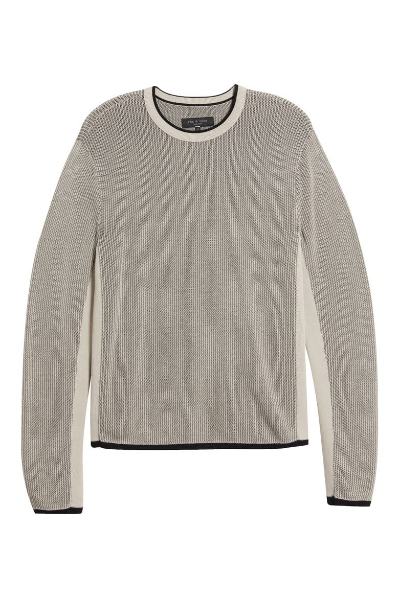 Harvey Crewneck Cotton Sweater, Alternate, color, GREY