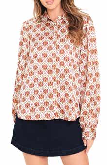Print Satin Shirt