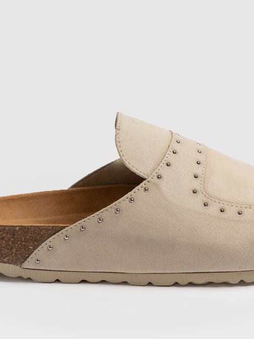 Saint + Sofia Etta Studded Clogs In White