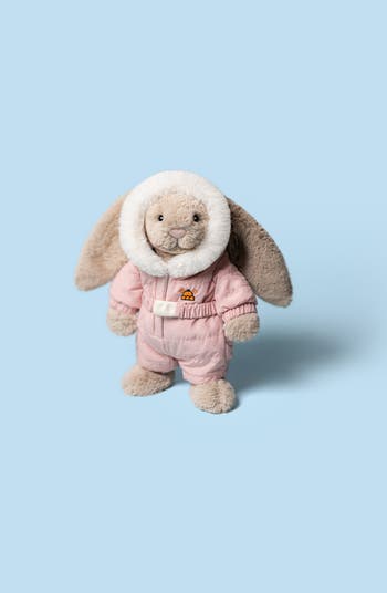 Bashful Bunny Stuffed Animal in Ski Suit