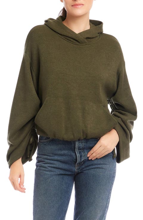 Makenna Ruched Sleeve Hoodie