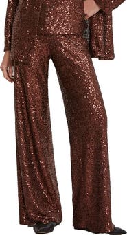 ottod'Ame Palazzo Trousers With Sequins