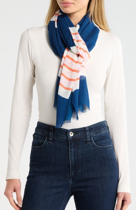Springtime Stripe Oblong Scarf