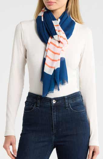 Kate Spade New York Springtime Stripe Oblong Scarf