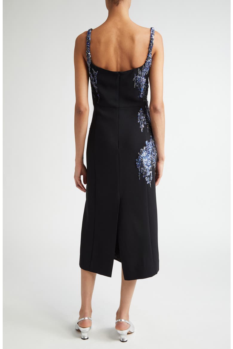 Sequin Embroidered Skirt, Alternate, color, BLACK