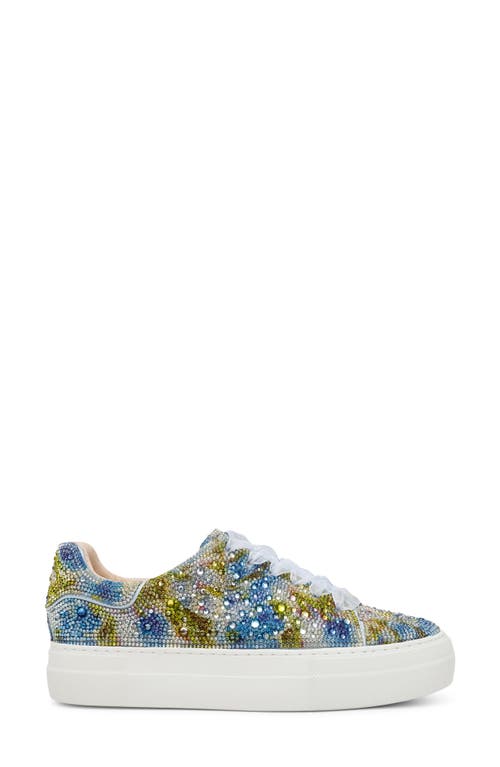 BETSEY JOHNSON BETSEY JOHNSON SIDNY CRYSTAL PAVÉ PLATFORM SNEAKER 