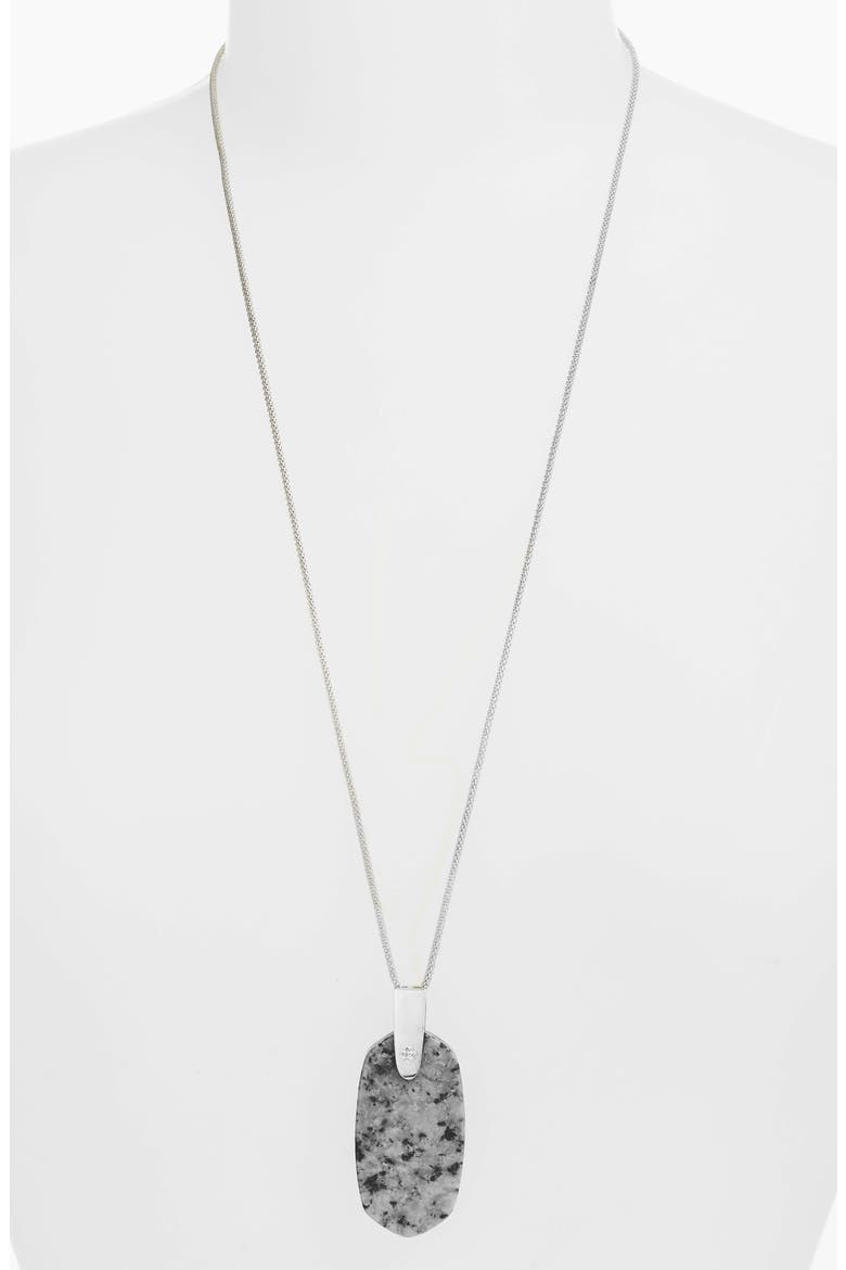 Inez Pendant Necklace, Main, color, AFRICAN TURQUOISE/ SILVER