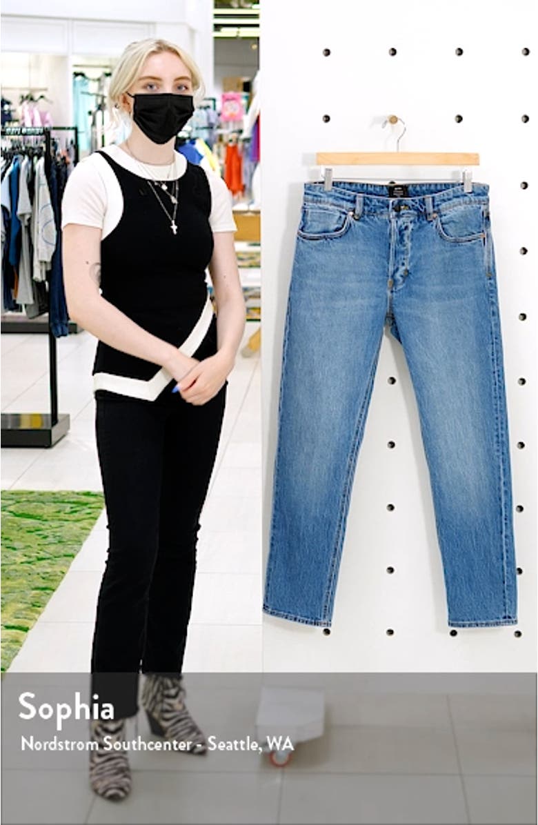 Ray Straight Leg Tapered Jeans, sales video thumbnail
