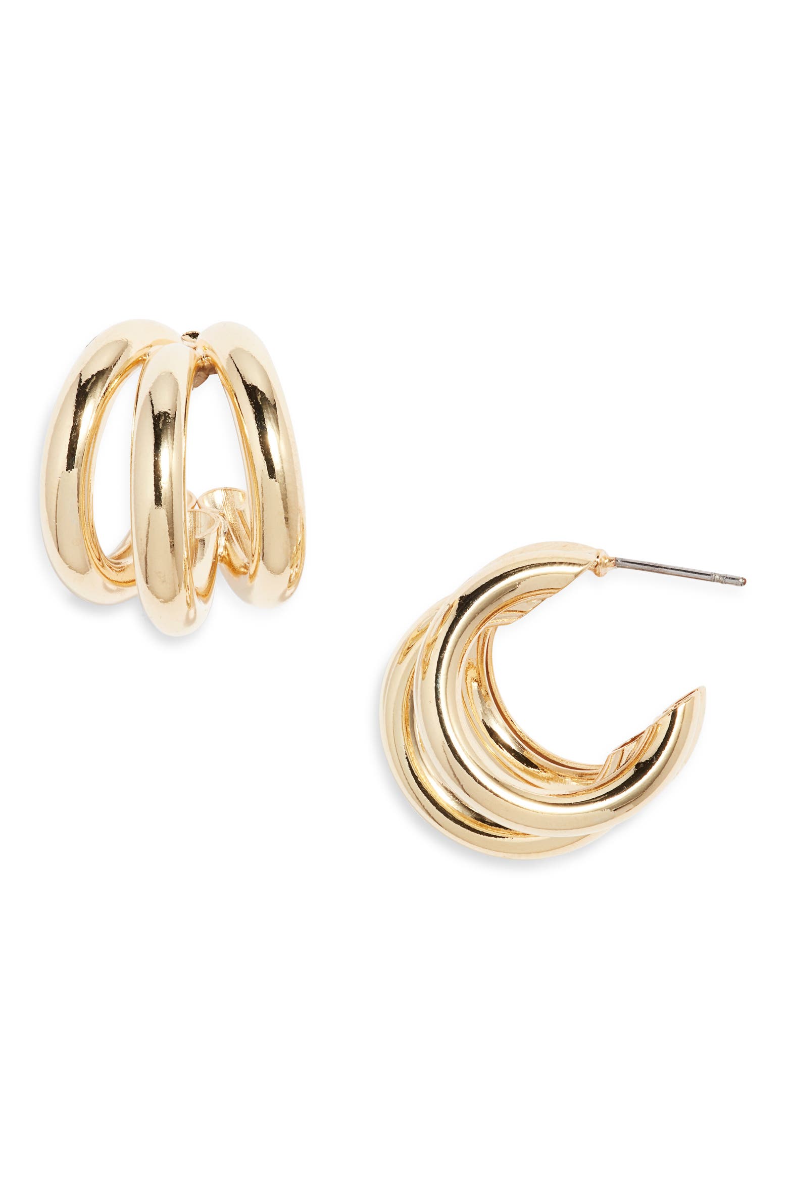 Is Rowing Good For Your Core Set & Stones Anniston Triple Row Hoop Earrings (Women) | Nordstrom