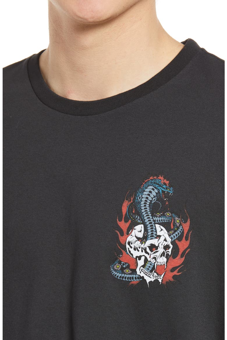 Men's Viper Long Sleeve Graphic Tee, Alternate, color, JET BLACK