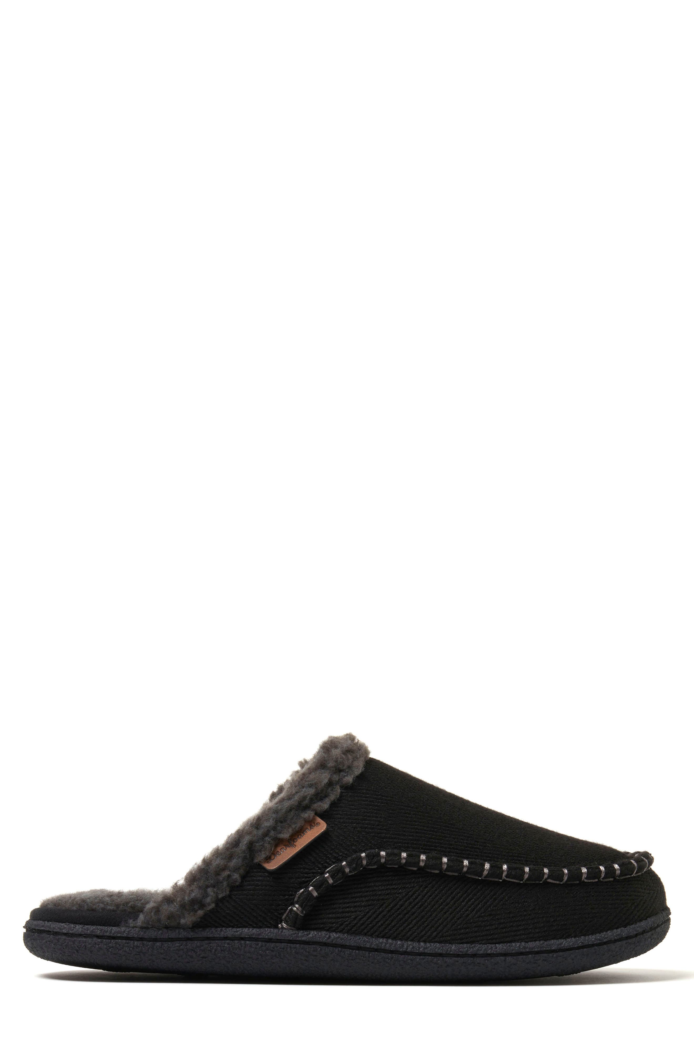 DEARFOAMS Matthew Faux Shearling Scuff Slipper, Alternate, color, 