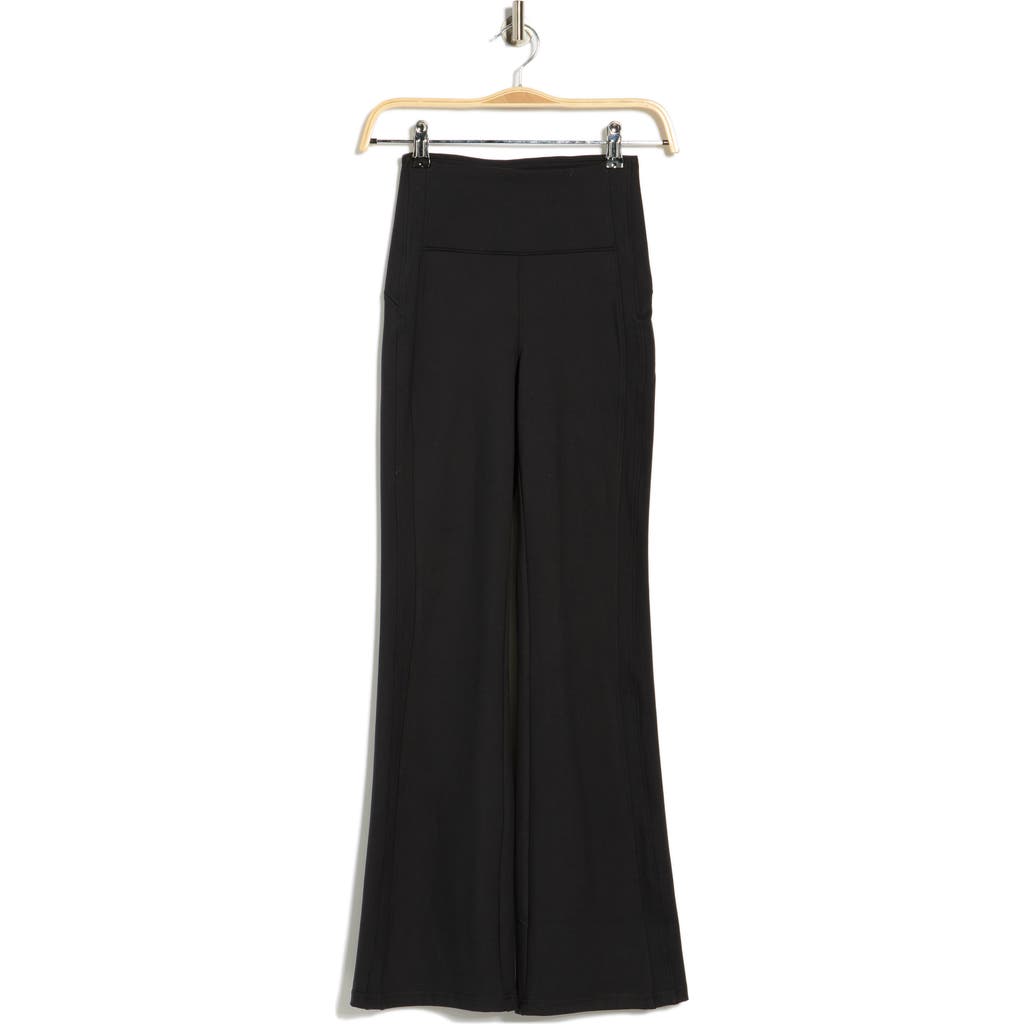 Balance Collection Judissa High Waist Wide Leg Yoga Pants In Black
