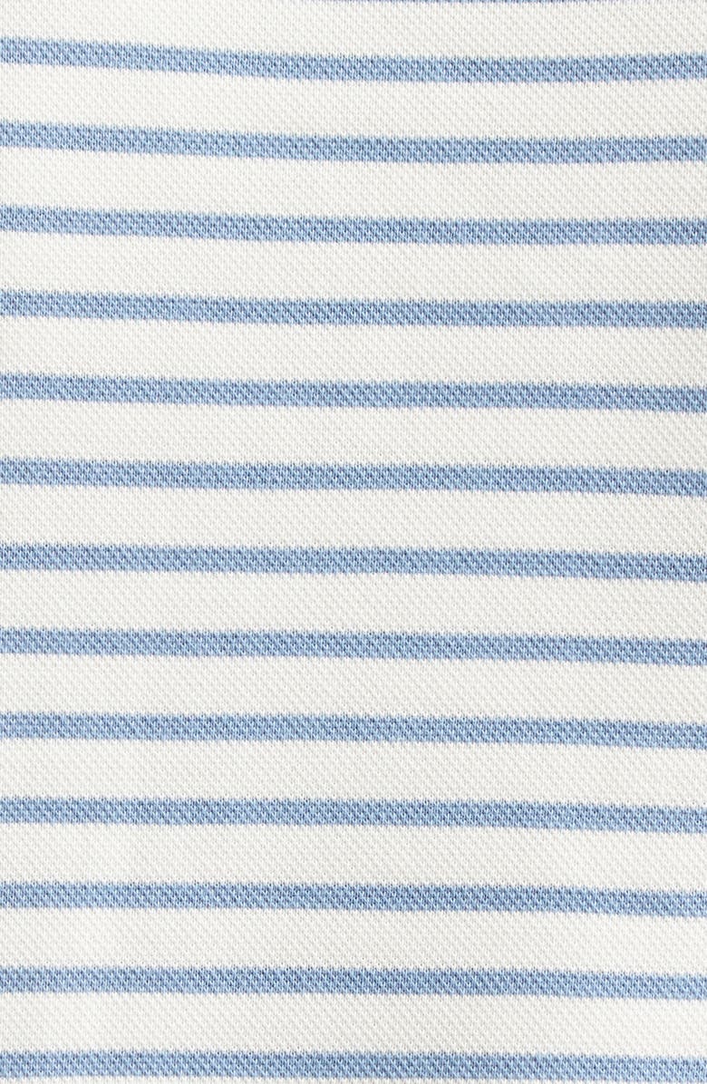 Veronica Beard Hovey Stripe Boat Neck T-Shirt, Alternate, color, Dove Lake Mist
