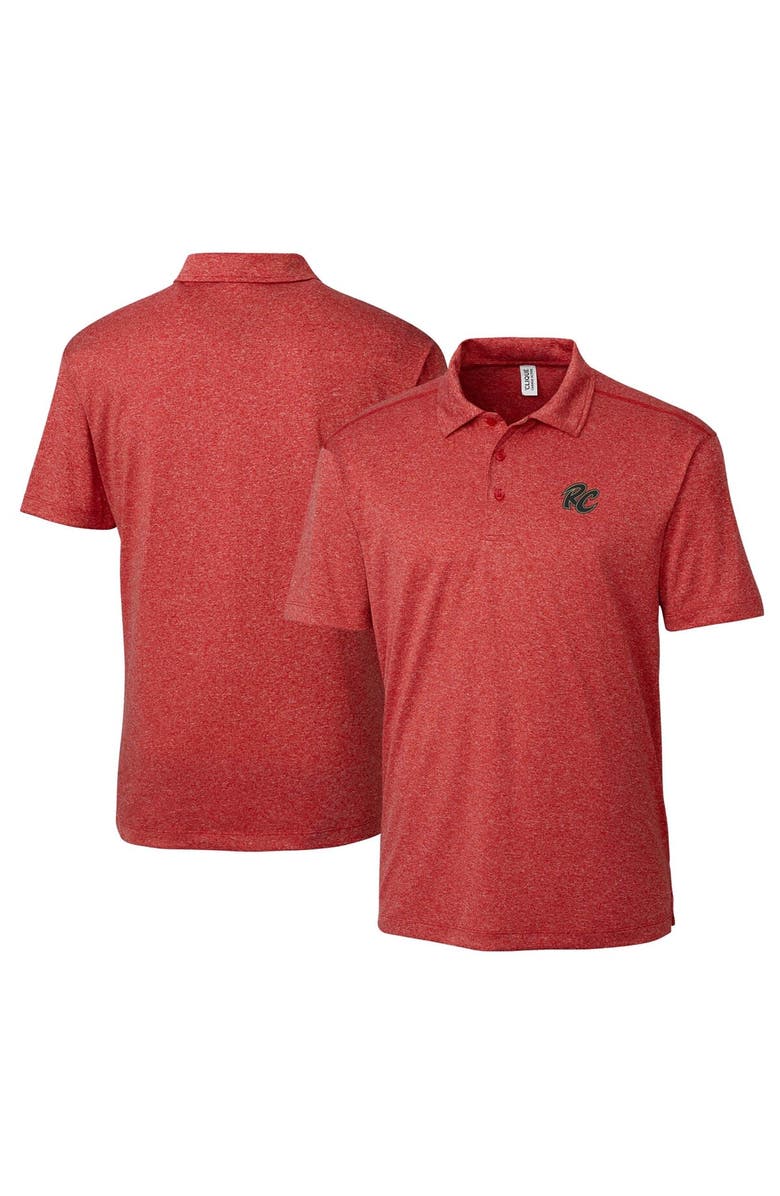 Cutter & Buck Men's Cutter & Buck Heather Red Sacramento River Cats Clique Charge Active Polo, Alternate, color, Heather Red