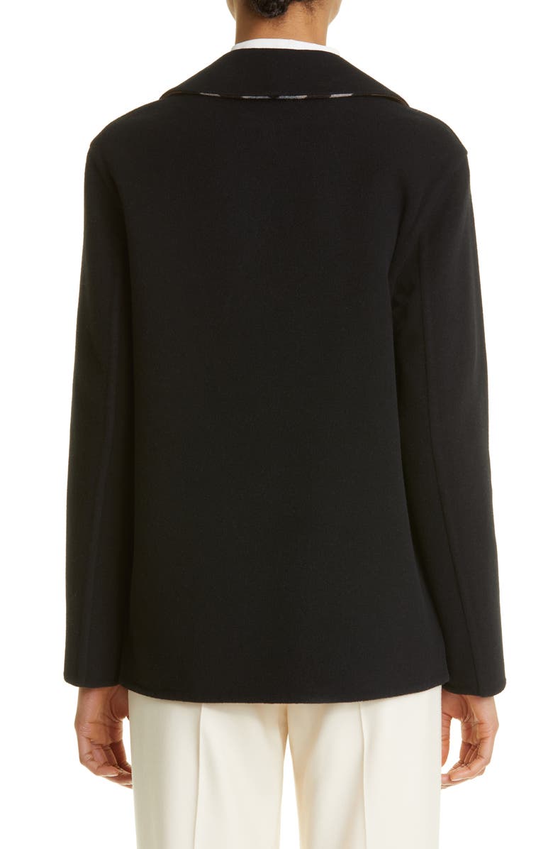 Burberry Ashill Double Face Wool Barn Jacket, Alternate, color, 