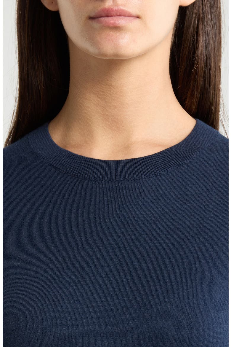 Cooling Cotton Blend Golf Sweater, Alternate, color, TWILIGHT
