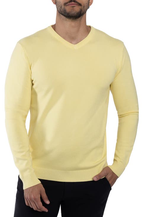 V-Neck Rib Knit Sweater