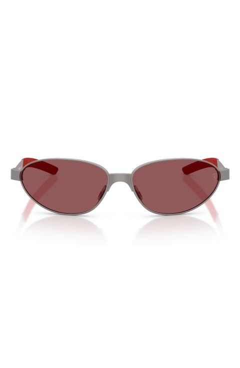 64mm Oversize Oval Sunglasses