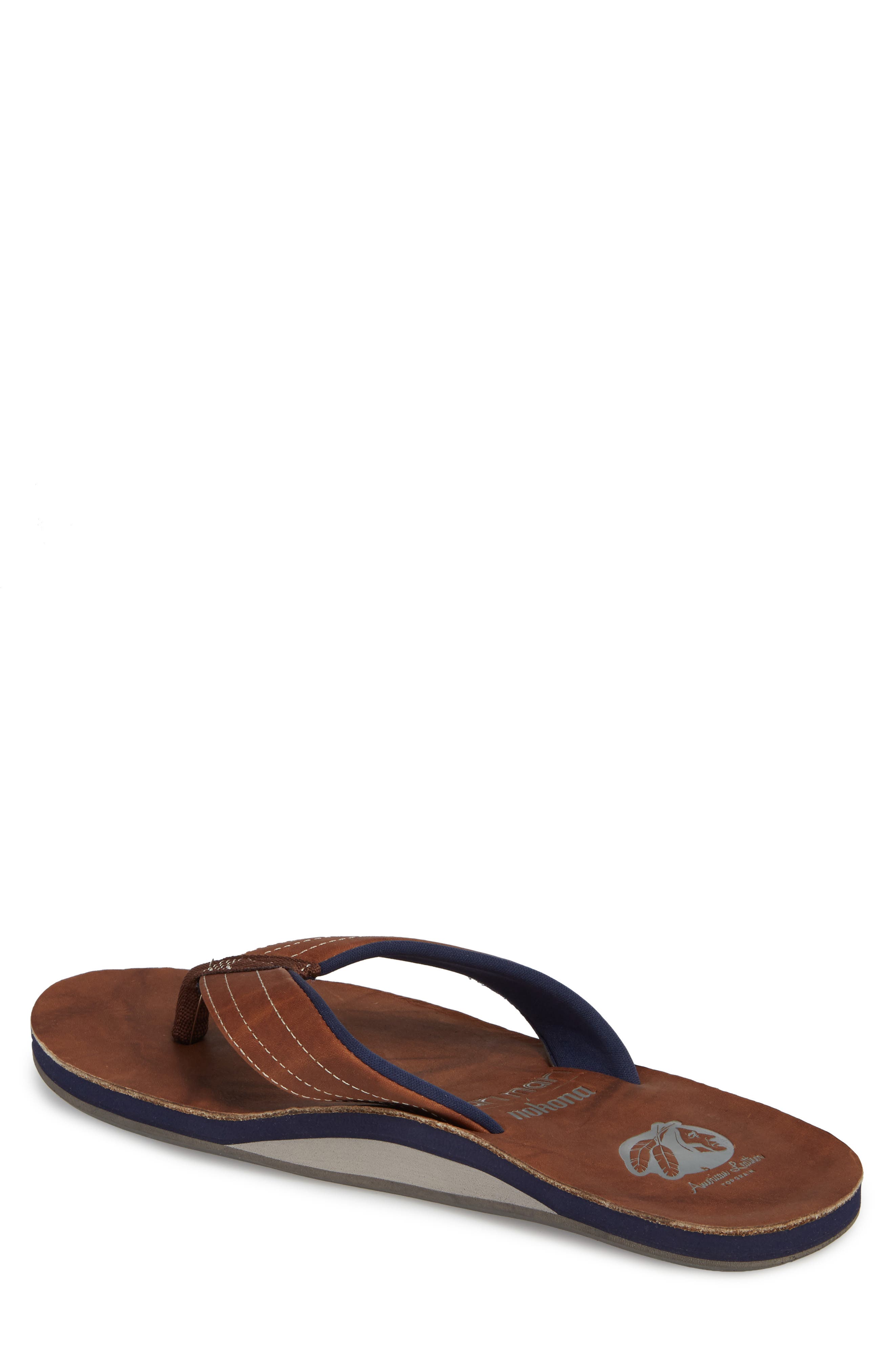 Nokona Flip Flop, Alternate, color, WALNUT LEATHER