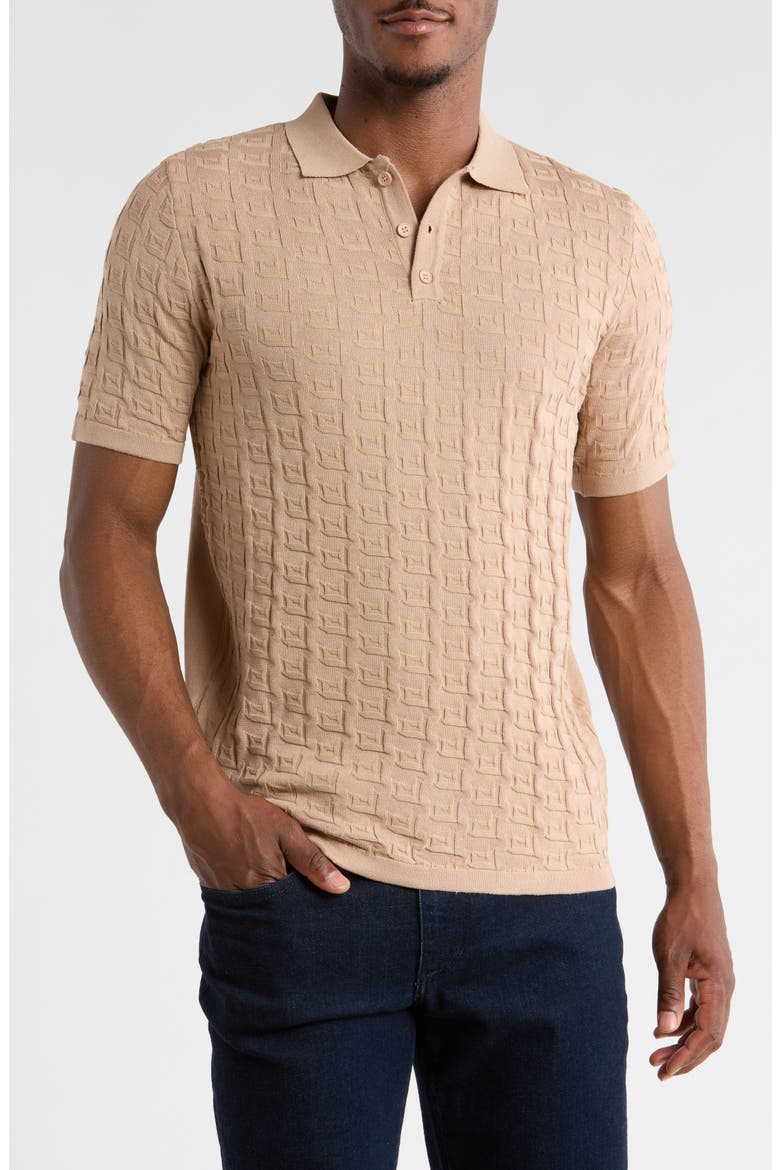 Slim Fit Polo Sweater, Main, color, TAN
