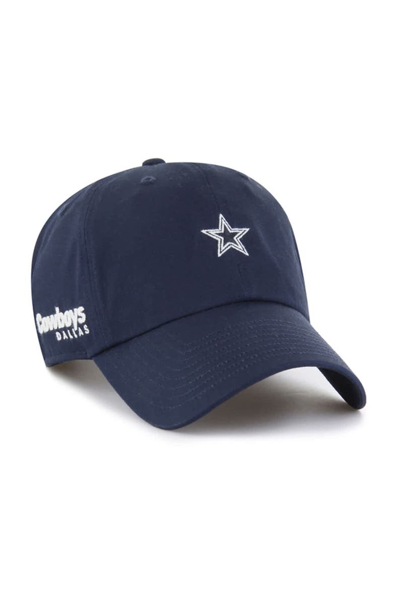 Men's '47 Navy Dallas Cowboys Foundational Clean Up Adjustable Hat, Main, color, Navy