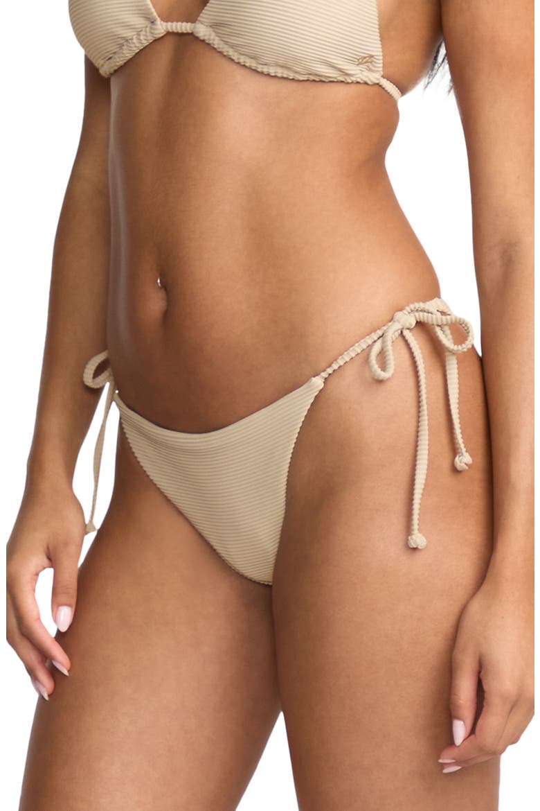 Tanlines Tanga Side Tie Bikini Bottoms, Alternate, color, COBBLESTONE