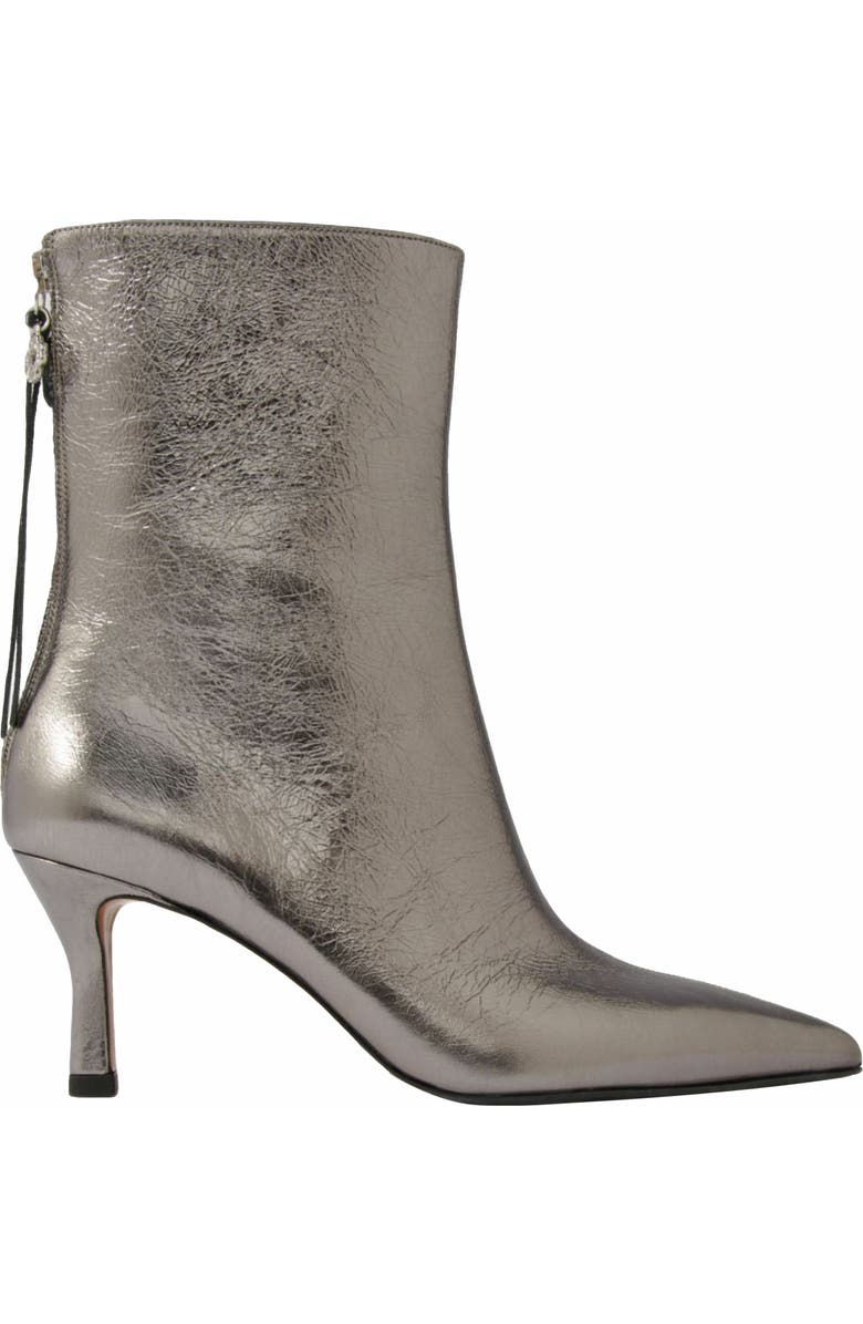 maje Metallic pointed-toe boots, Main, color,