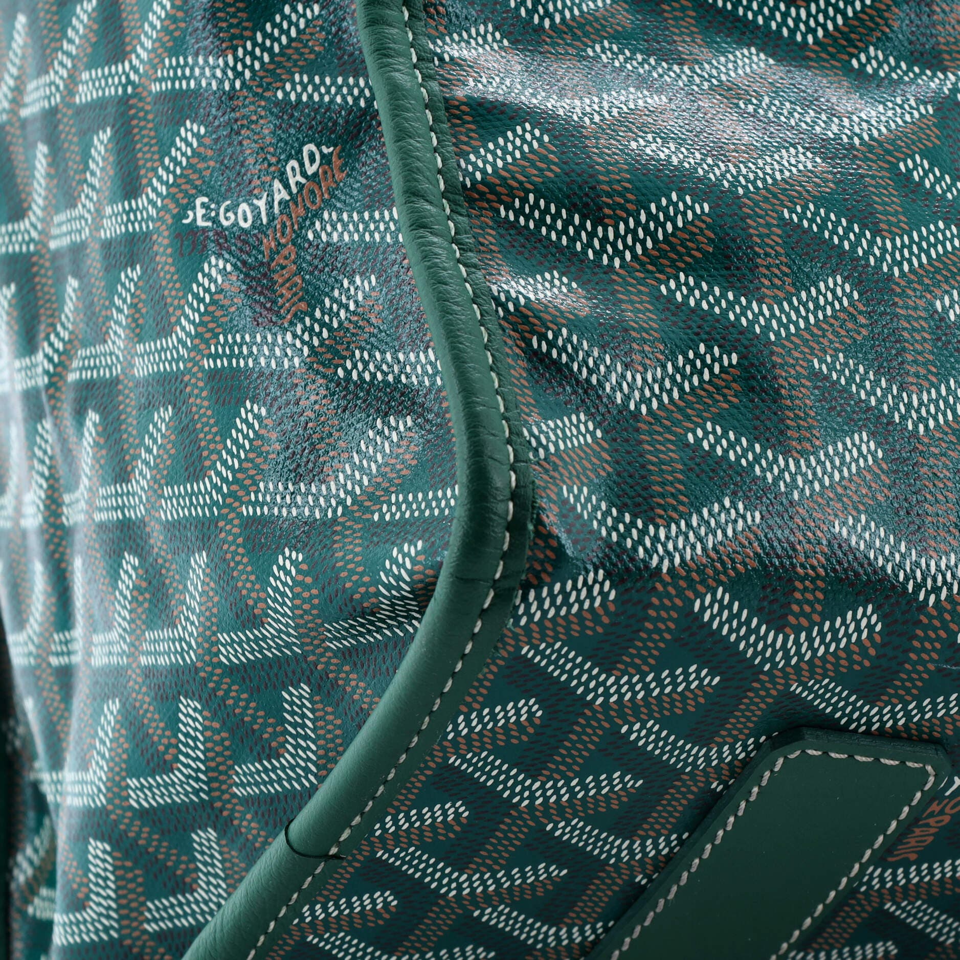 Pre-Owned Goyard Saint Leger Briefcase Backpack Coated Canvas, Alternate, color, 