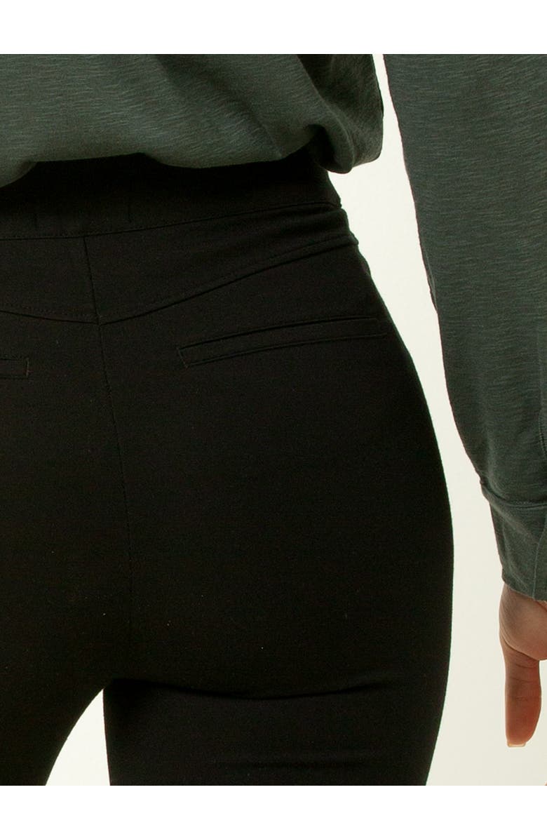 Single Stitch Shaping Cropped Kick Flare Pant, Alternate, color, Black