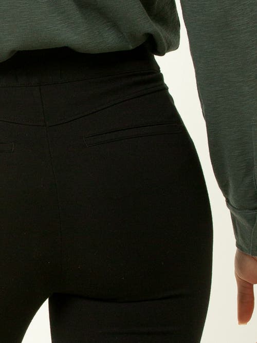 Single Stitch Shaping Cropped Kick Flare Pant In Black