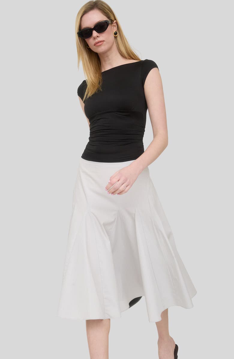 Blu Pepper <p>Boat Neck Top</p>, Alternate, color, Black