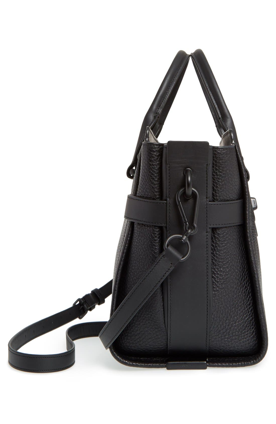 COACH 'Swagger' Pebble Leather Satchel, Alternate, color, 