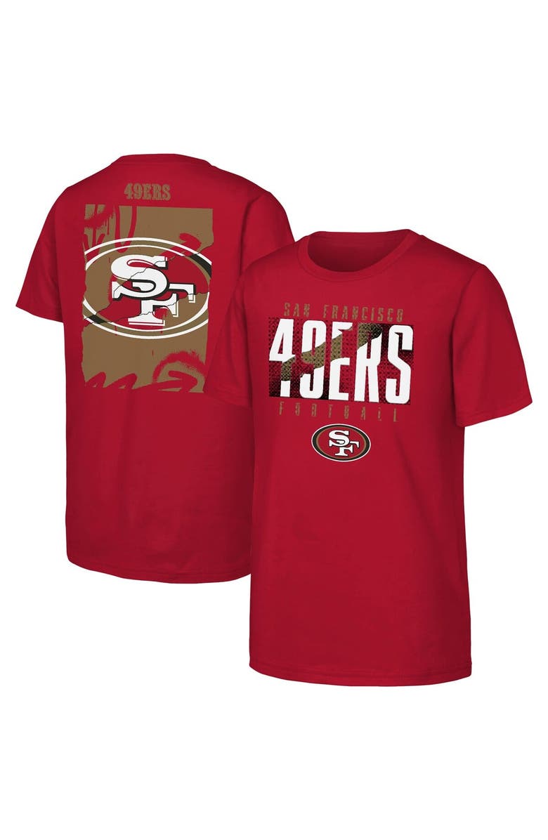 Outerstuff Youth Outerstuff Scarlet San Francisco 49ers Posterize T-Shirt, Main, color,
