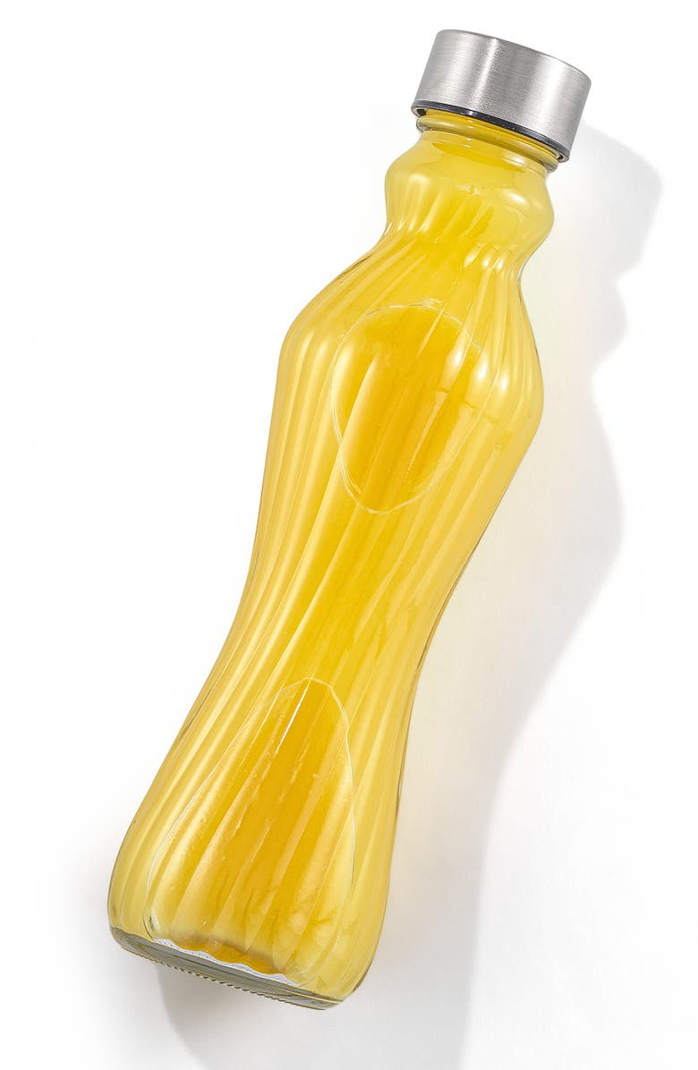 JoyJolt Spring Fluted Glass Bottles - Set of 6, Alternate, color, 