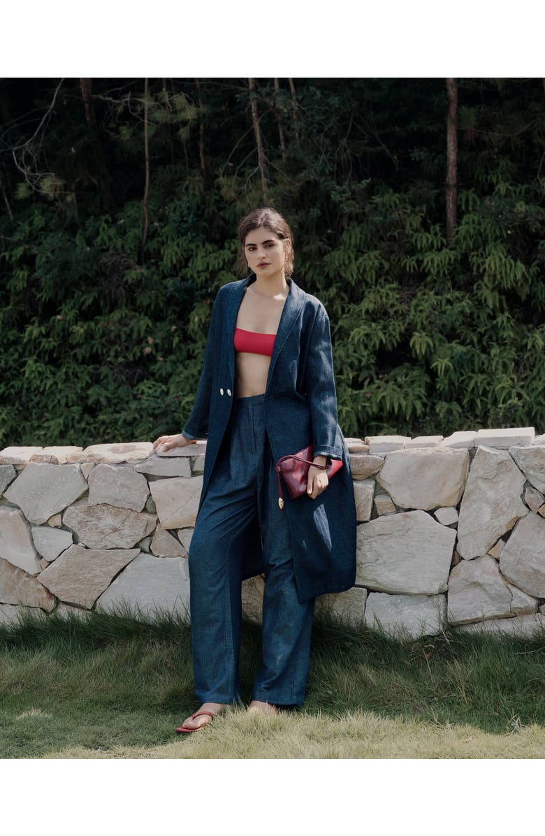 JUANA High Rise Trousers, Alternate, color, Denim